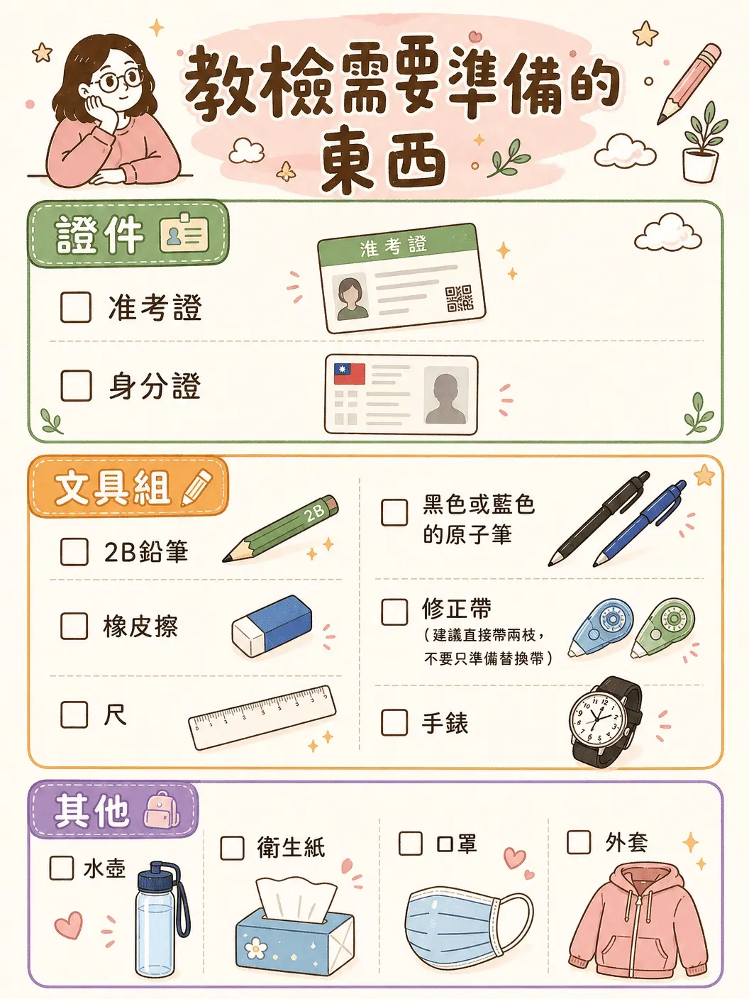 Exam Checklist New Layout 1